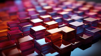 Fototapeta premium Gradient Abstract Hexagon Shapes Background , Background Image,Desktop Wallpaper Backgrounds, Hd
