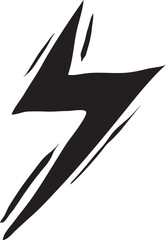 Lightning Brush Illustration Element
