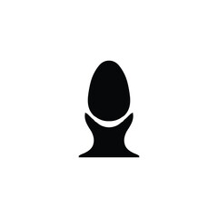 Egg cup icon. Simple style breakfast restaurant poster background symbol. Egg cup brand logo design element. Egg cup t-shirt printing. Vector for sticker.