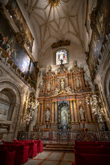 Fototapeta na wymiar Catedral de Santa María de la Sede, arquitectura de estilo gótico en Sevilla, Andalucía, España.