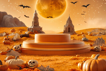 Halloween themed products display stand