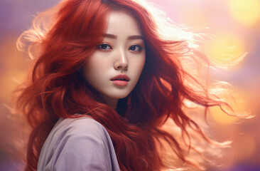 Portrait of an attractive Korean young woman