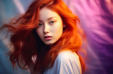 Fototapeta premium Portrait of an attractive Korean young woman