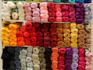 colored Balls of wool or cotton fabric for sale