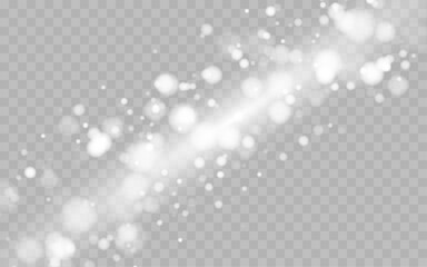 Christmas bokeh background. Shimmering highlights on a transparent background. Vector 10eps.