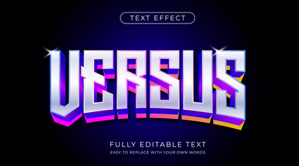 3d shiny modern text effect with pop up coloring