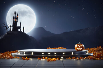 Halloween themed products display stand