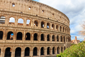 Fototapeta premium Colosseum or Flavian Amphitheatre in Rome, Italy