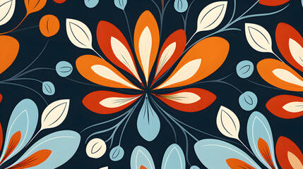 seamless pattern with flowers