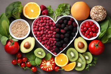 heart healthy food - suitable for healthy food concept project