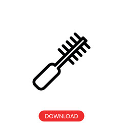 Brush icon vector concept beauty design element web template.