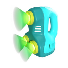 3D Scanner 3D Illustration Icon