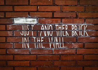 Just another brick in the wall