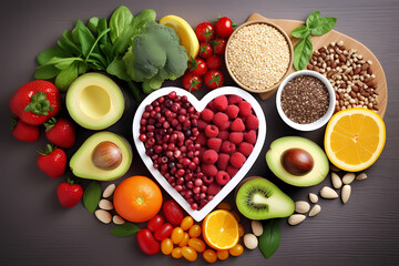 heart healthy food - suitable for healthy food concept project