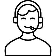 Customer Service Agent  Icon
