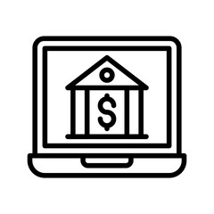 Internet Banking icon in vector. Illustration