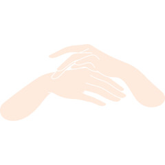 hand care minimalism silhouette
