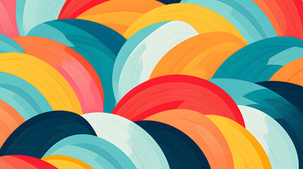 seamless pattern with colorful circles
