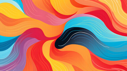 abstract colorful wave
