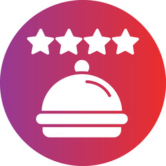 Vector Design Food Review Icon Style