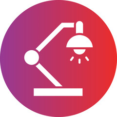 Vector Design Table Lamp Icon Style