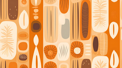 seamless pattern with leaves