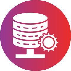 Vector Design Database Settings Icon Style