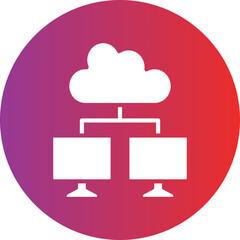 Vector Design Cloud Computing Icon Style