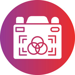 Vector Design Color Camera Icon Style