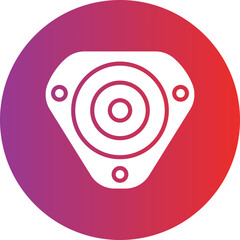 Vector Design Fisheye Camera Icon Style