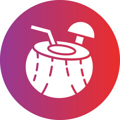 Vector Design Coconut Drink Icon Style