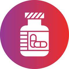 Obraz premium Vector Design Pills Bottle Icon Style