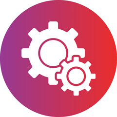 Vector Design Gears Icon Style