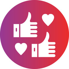 Obraz premium Vector Design Thumbs Up Icon Style