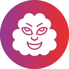 Obraz premium Vector Design Wind Face Icon Style