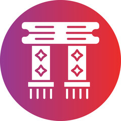 Vector Design Scarf Icon Style