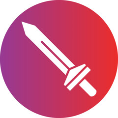 Vector Design Game Sword Icon Style