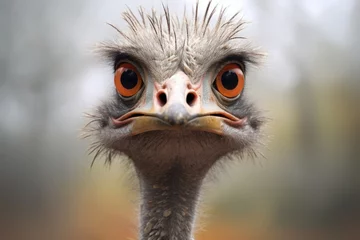 Zelfklevend Fotobehang Ostriches background © kramynina