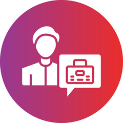 Vector Design Job Seeker Male Icon Style