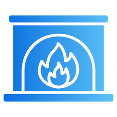 fire place gradient icon