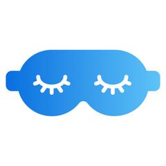 mask sleep gradient icon