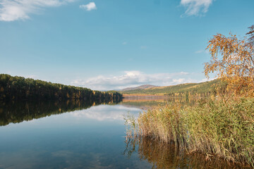  autumn landscape with lake