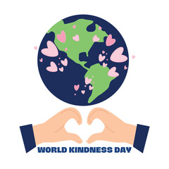 world kindness day background image eps.10