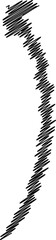 Naklejka premium hand drawn scribble arrow