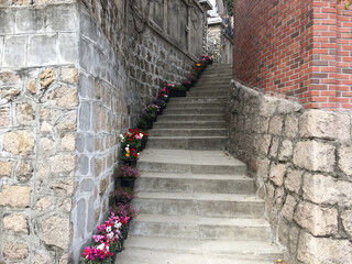 old stone stairs