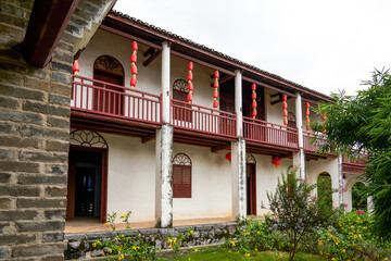 Southern residential buildings in the late Qing Dynasty in Longzhou, Guangxi, China, Yexiu Garden