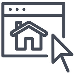 Home homepage icon symbol vector image. Illustration of the house real estate graphic property design image