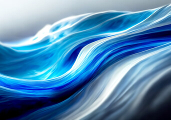 抽象的な青い水の波 - obrazy, fototapety, plakaty