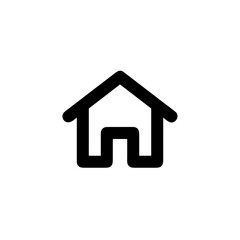 Home homepage icon symbol vector image. Illustration of the house real estate graphic property design image