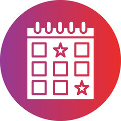 Events Calendar Icon Style